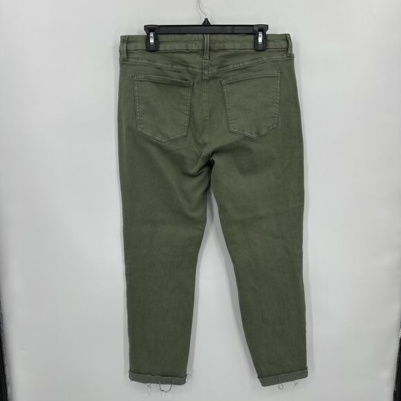 Pistola High Rise Straight Leg Jeans in Green Size 32 - Picture 4 of 6